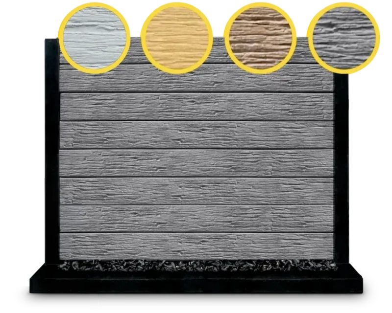 The Malibu Woodgrain Pattern Wood Look Concrete Sleepers by Sunset Sleepers The Malibu Woodgrain Pattern Wood Look Concrete Sleepers by Sunset Sleepers