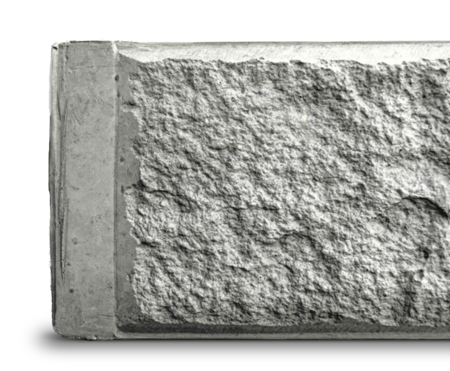 Arizona Ash Plain Grey Block Face Concrete Sleeper Detail by Sunset Sleepers