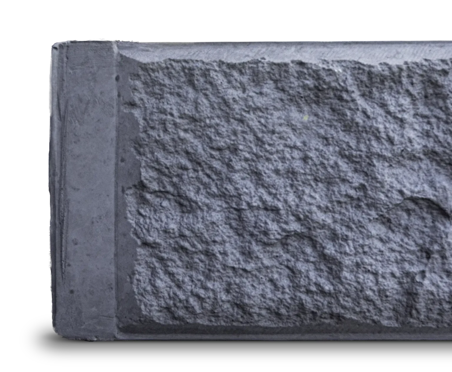 Arizona Charcoal Block Face Concrete Sleeper Detail by Sunset Sleepers