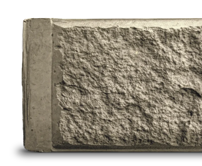 Arizona Jasper Bropwn Block Face Concrete Sleeper Detail by Sunset Sleepers