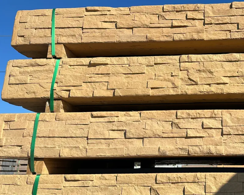 Stackedstone Sandstone Yellow Colour Manhattan Concrete Sleeper Tower