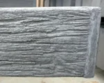 Woodgrain Charcoal Concrete Sleeper Texture