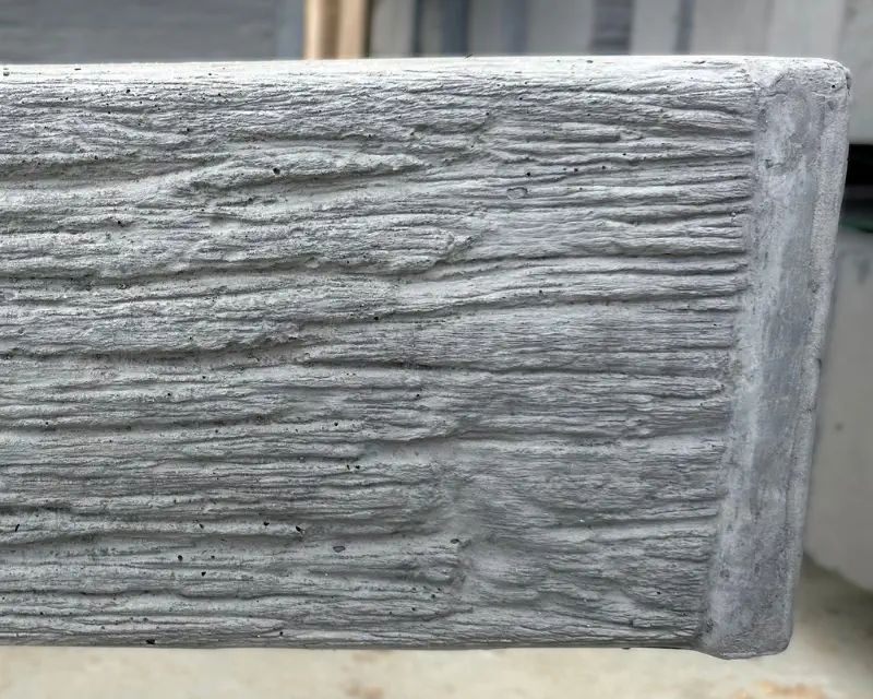 Woodgrain Charcoal Concrete Sleeper Texture