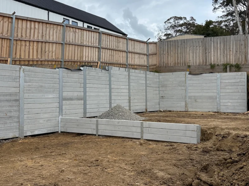 Example of a large structural retaining wall project by JBS Excvation & Retaining Walls